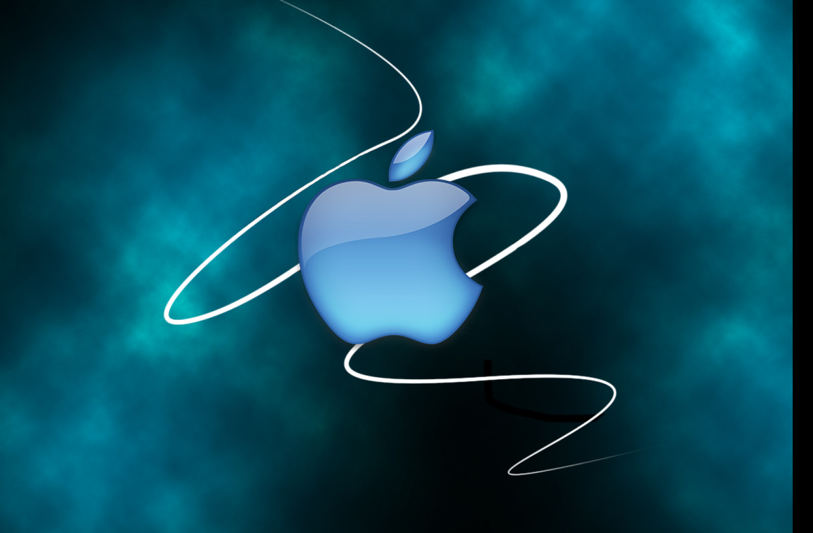 Tapeta apple_blue