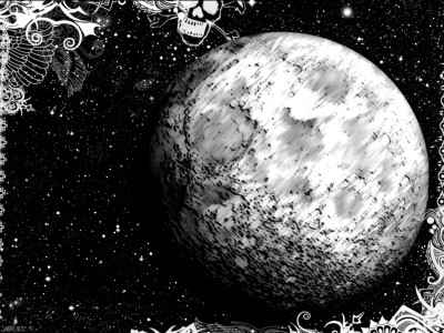 Tapeta: B&W moon