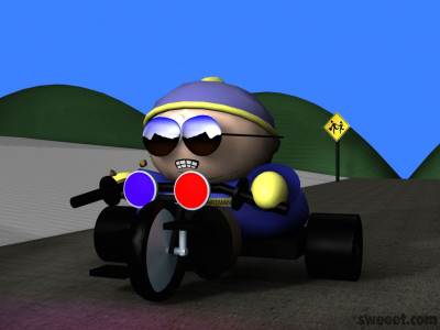 Tapeta: Cartman policajt