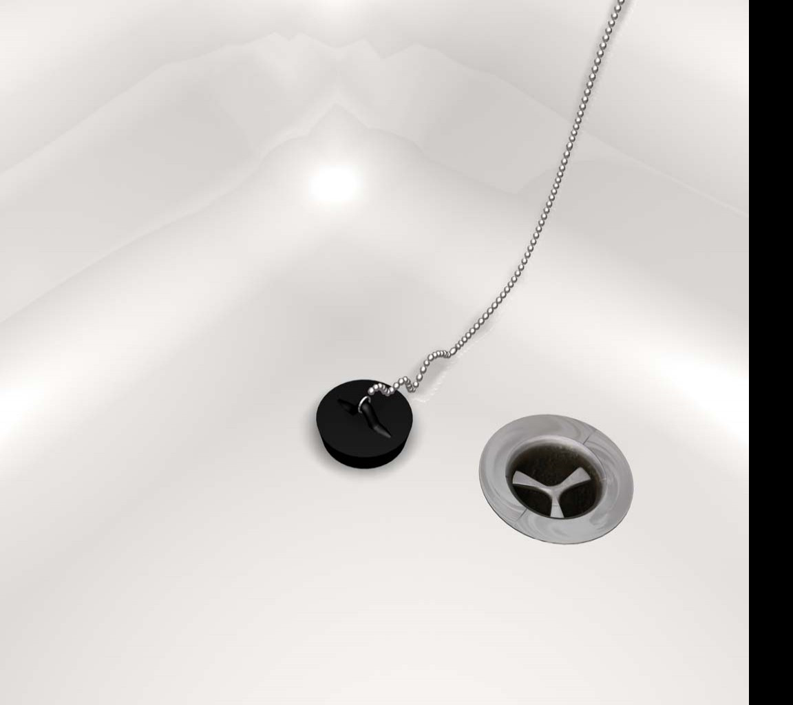 Tapeta downtheplughole
