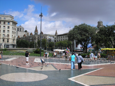 Tapeta: E-Barcelona-Placa deCatalunya2