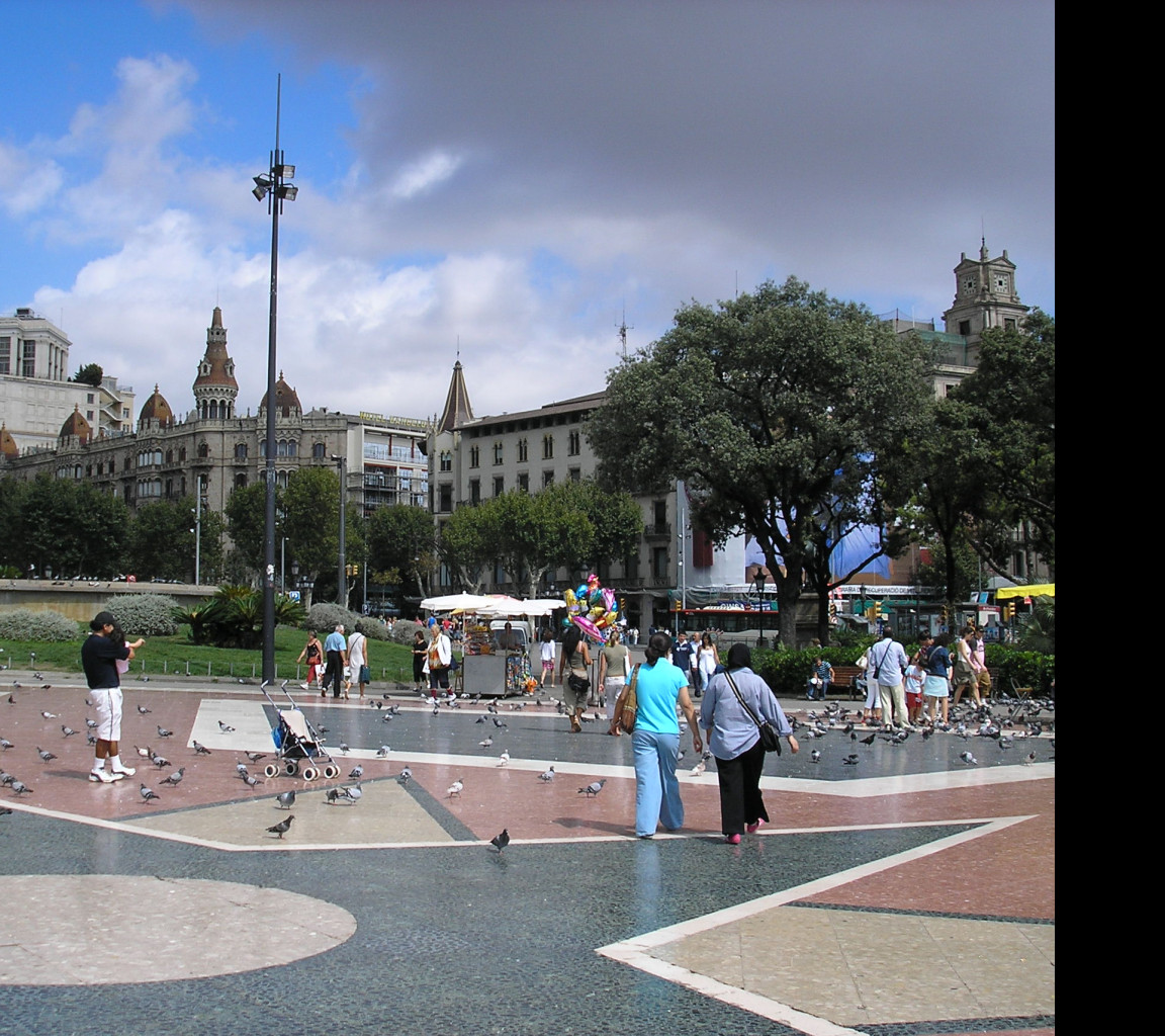 Tapeta e_barcelona_placa_decatalunya2