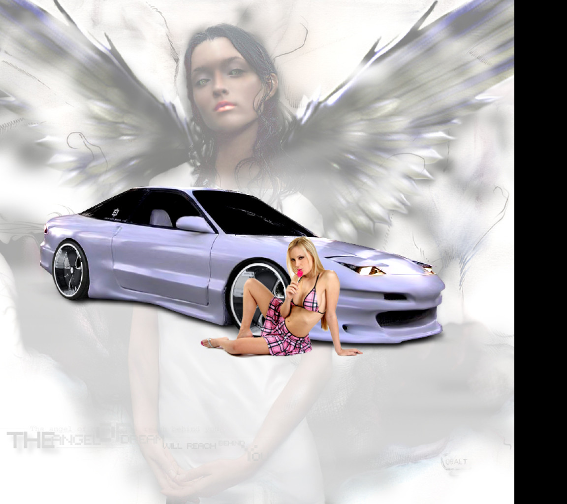 Tapeta ford_probe_and_sexy_babe