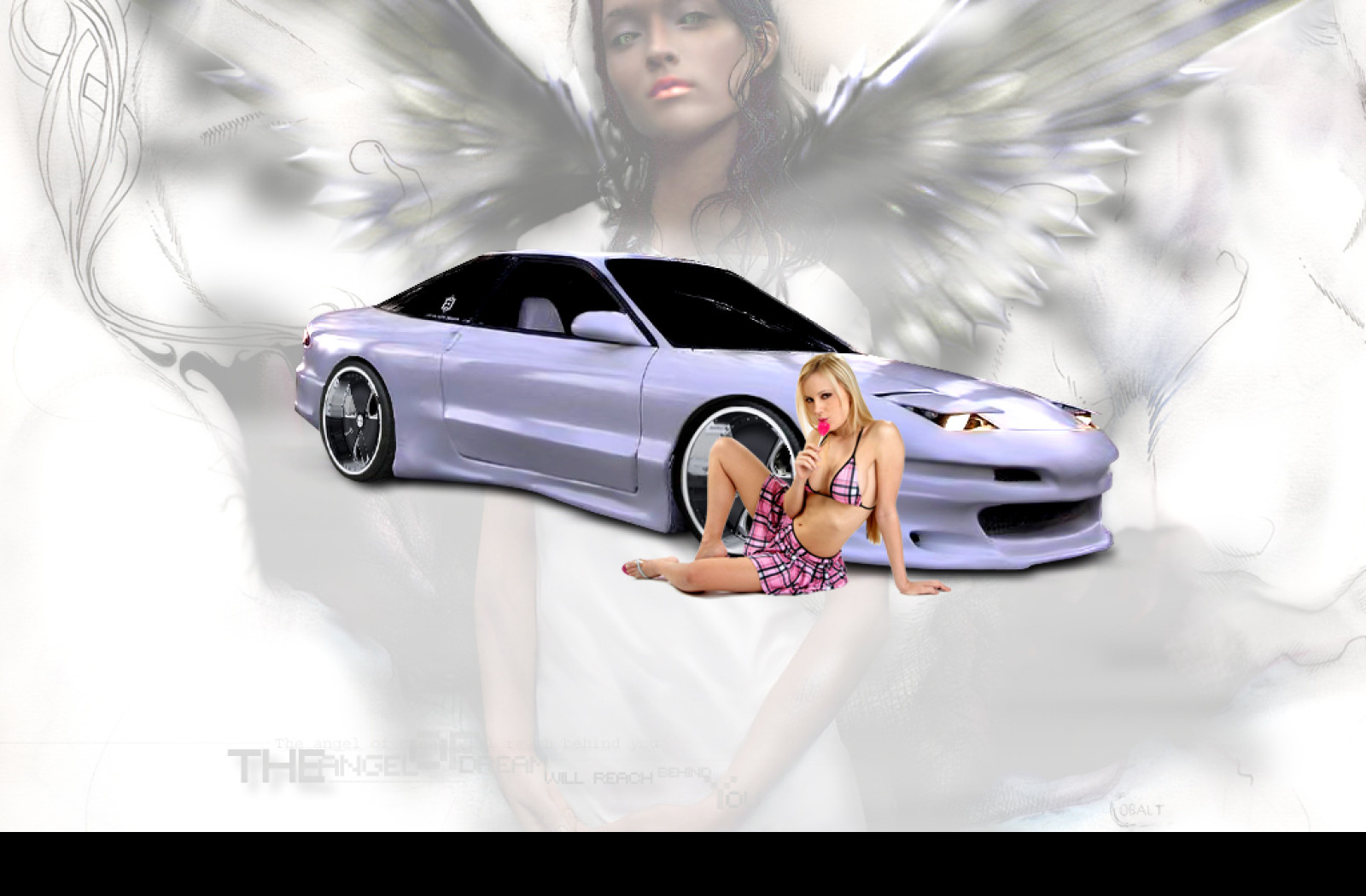 Tapeta ford_probe_and_sexy_babe