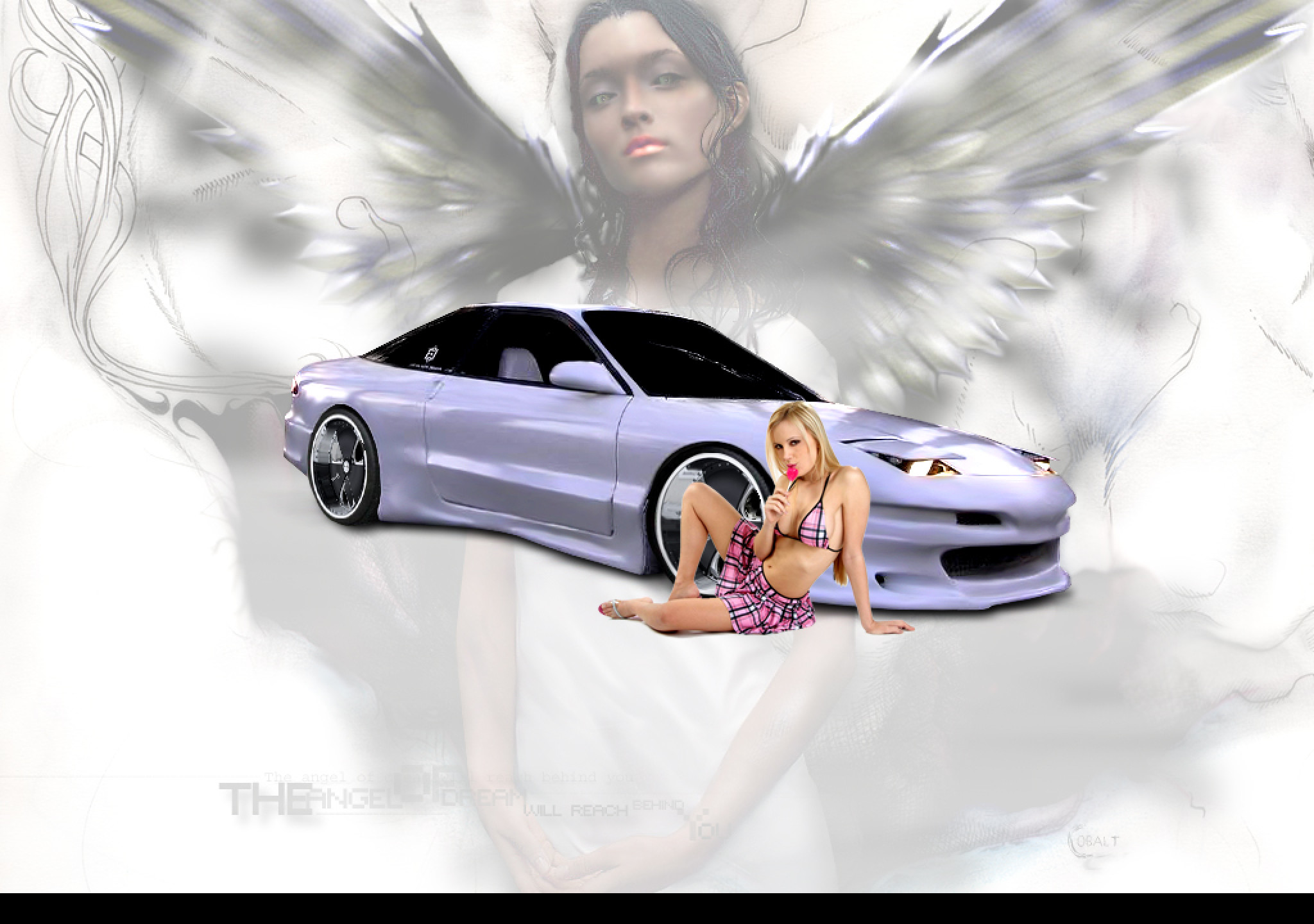 Tapeta ford_probe_and_sexy_babe