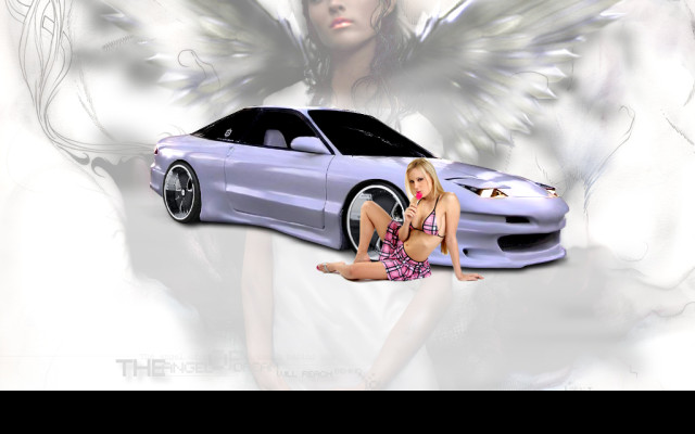 Tapeta ford_probe_and_sexy_babe