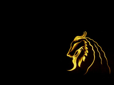 Tapeta: Hlava zlatho lva