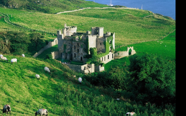 Tapeta hrad_clifden__irsko