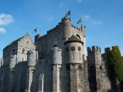 Tapeta: Hrad Gravensteen, Belgie