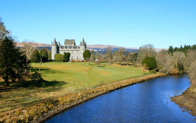 Tapeta: Hrad Inveraray, Skotsko