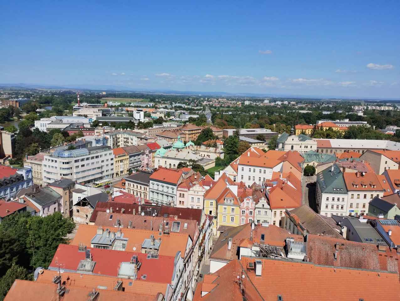 Tapeta hradec_kralove_z_bile_veze