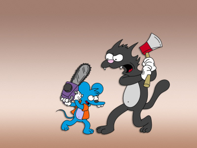 Tapeta: Itchy a Scratchy