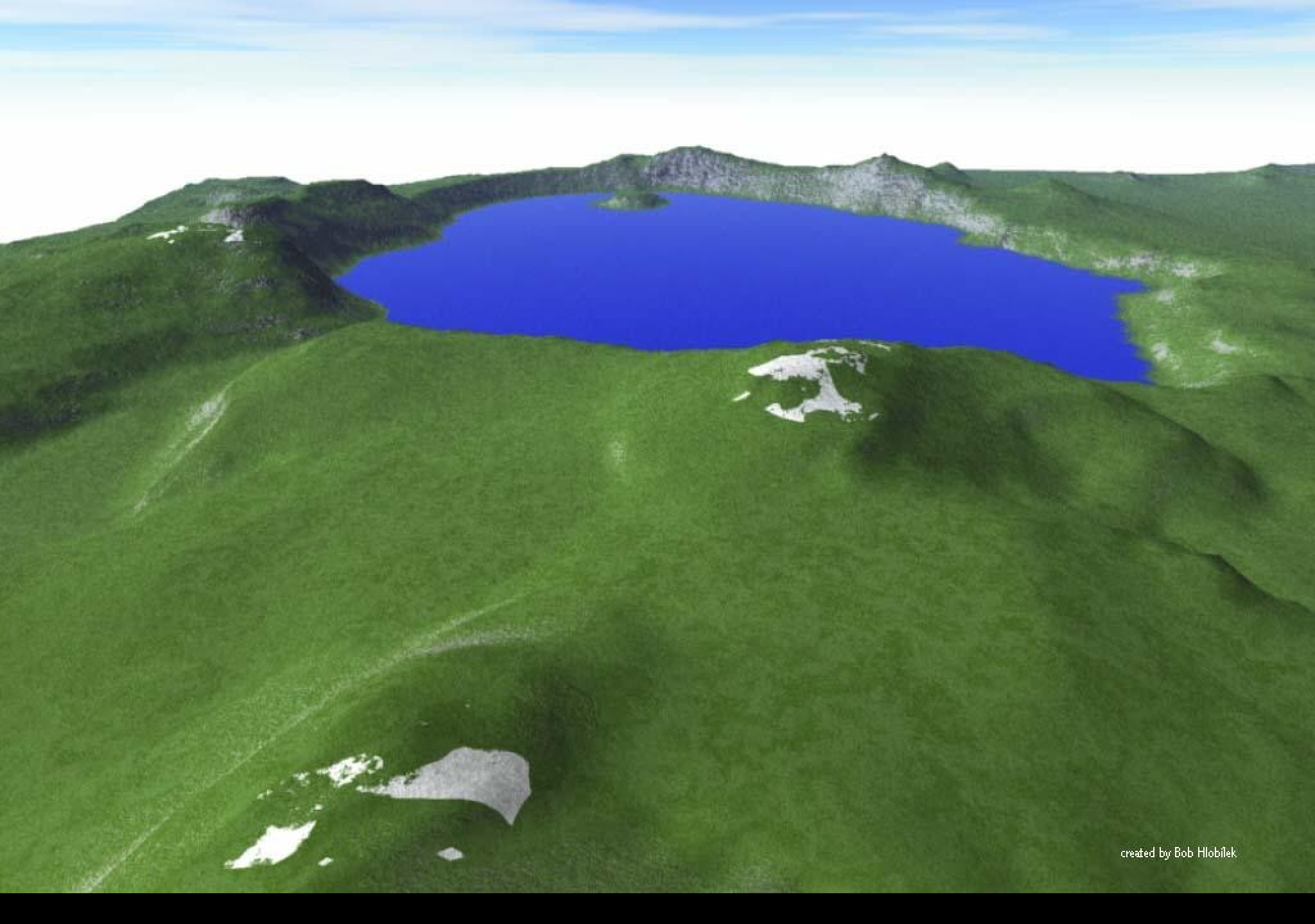 Tapeta jednoducjejezero