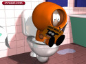Tapeta Kenny a záchod