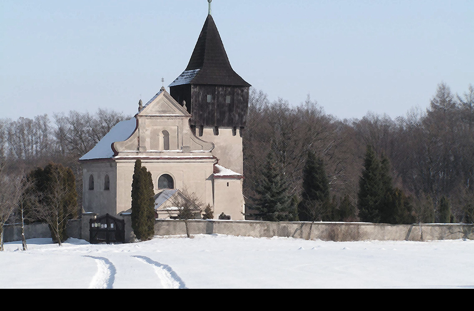 Tapeta kostel_chlistovice