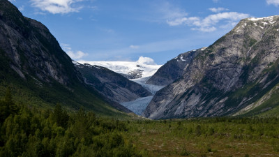 Tapeta: Ledovec Jostedal, Norsko