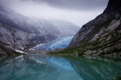 Tapeta: Ledovec Nigardsbreen, Norsko