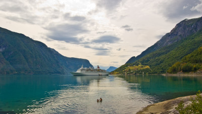 Tapeta: Lustrafjord, Norsko