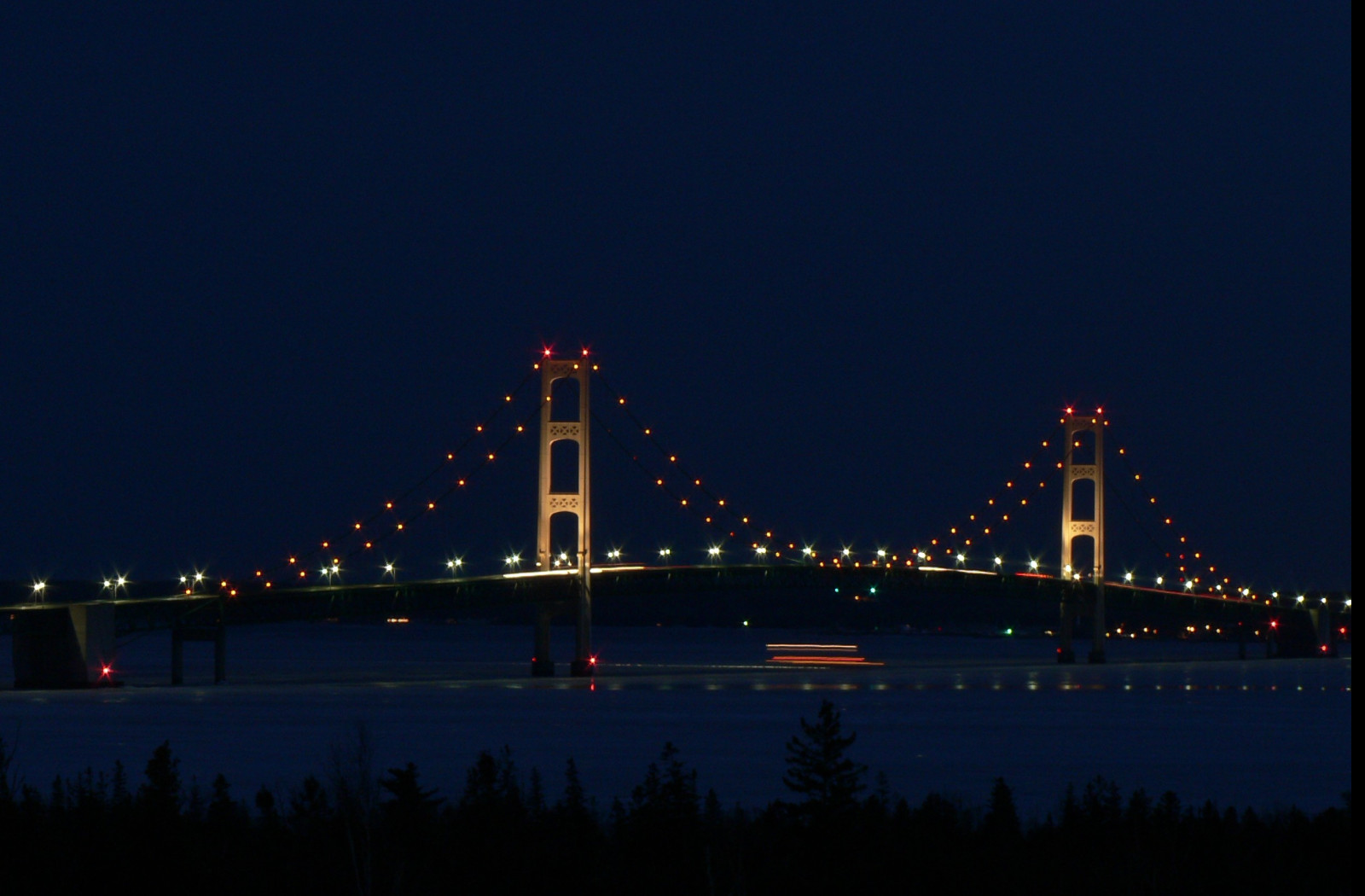 Tapeta night_mackinac_bridge