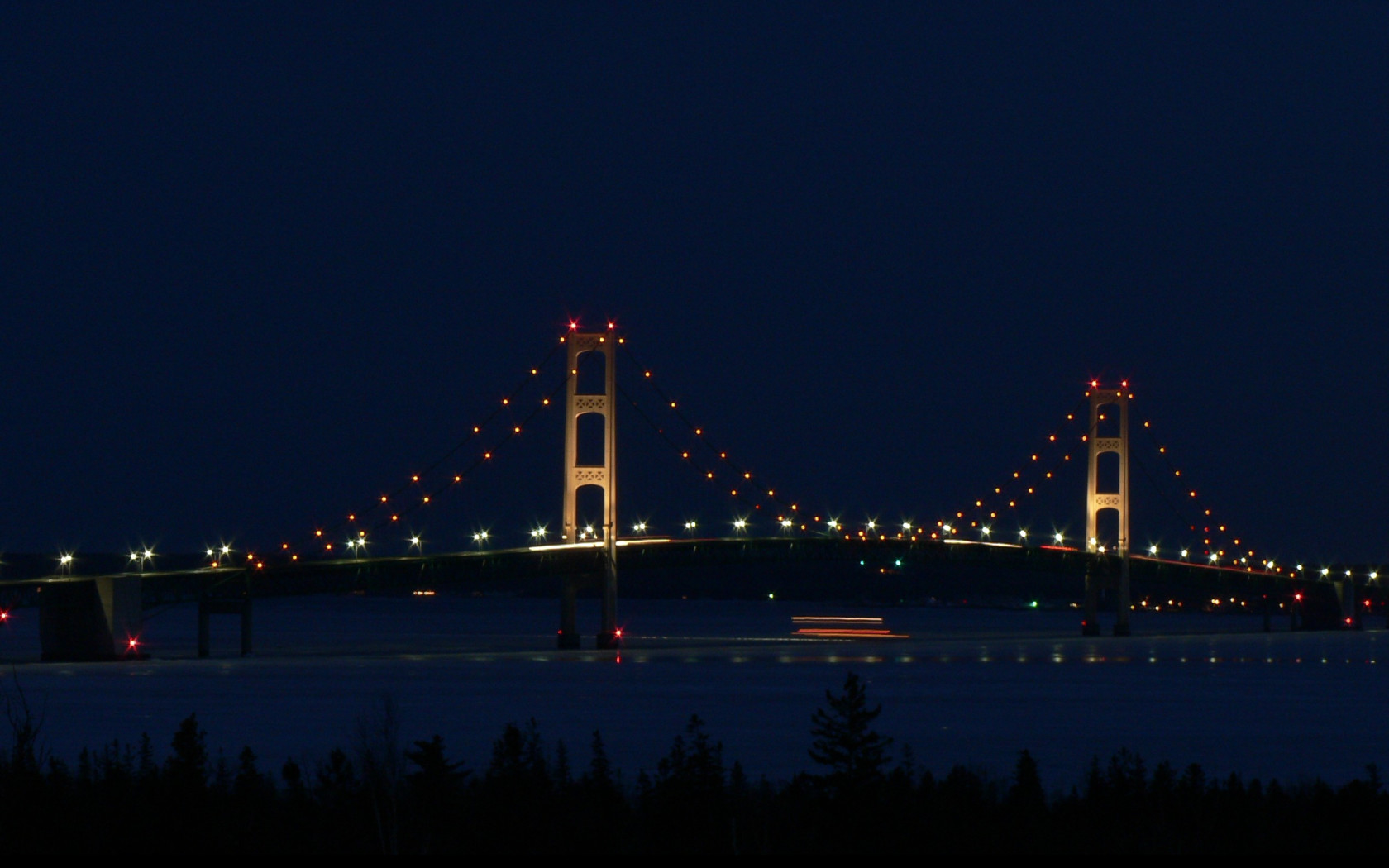 Tapeta night_mackinac_bridge