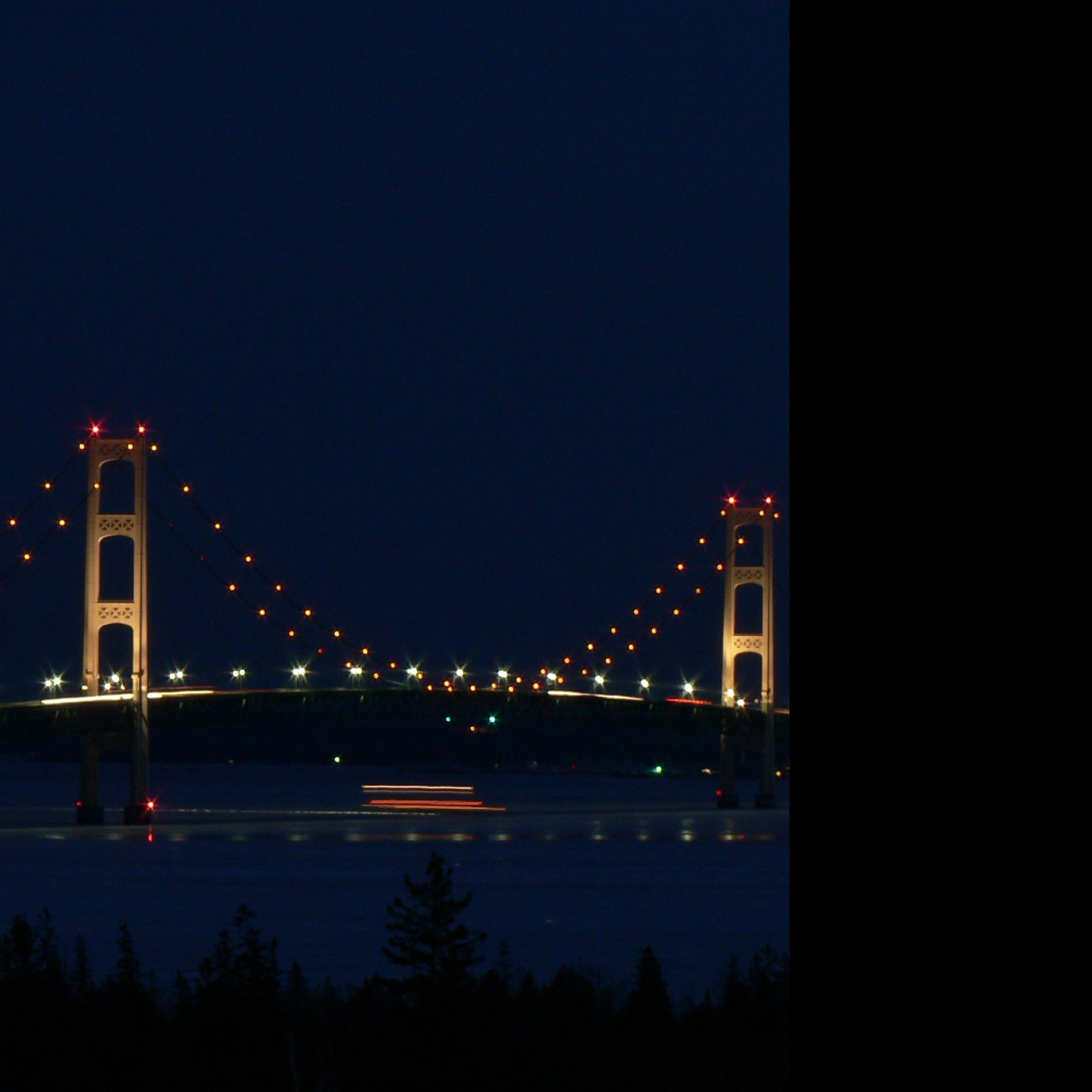 Tapeta night_mackinac_bridge