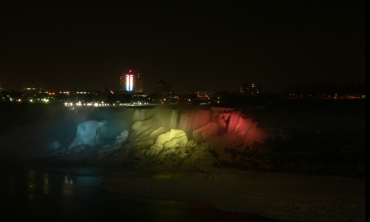 Tapeta night_niagara_fals