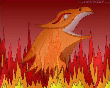 Tapeta: Phoenix v ohni