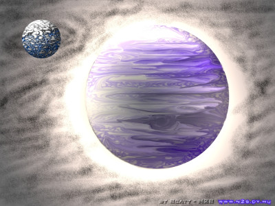 Tapeta: Planeta X a jej mesc