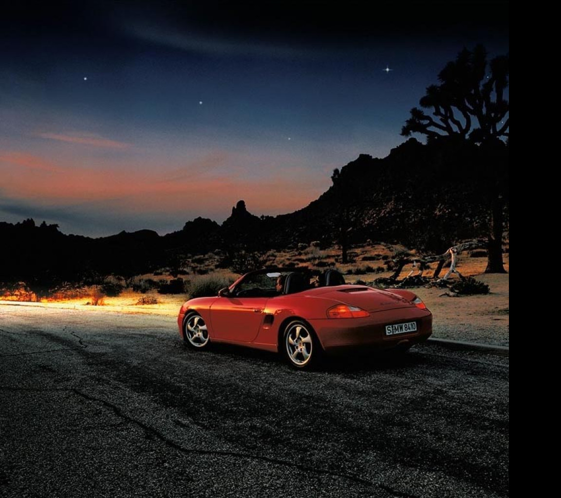 Tapeta porsche_boxster_v_noci