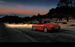 Tapeta porsche_boxster_v_noci