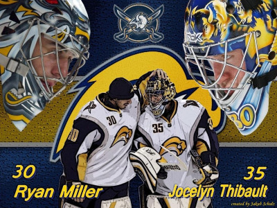 Tapeta: Ryan Miller, Jocelyn Thibault