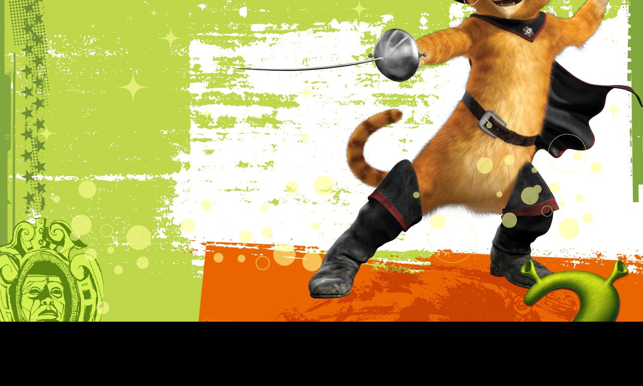 Tapeta shrek2kocourvbotach