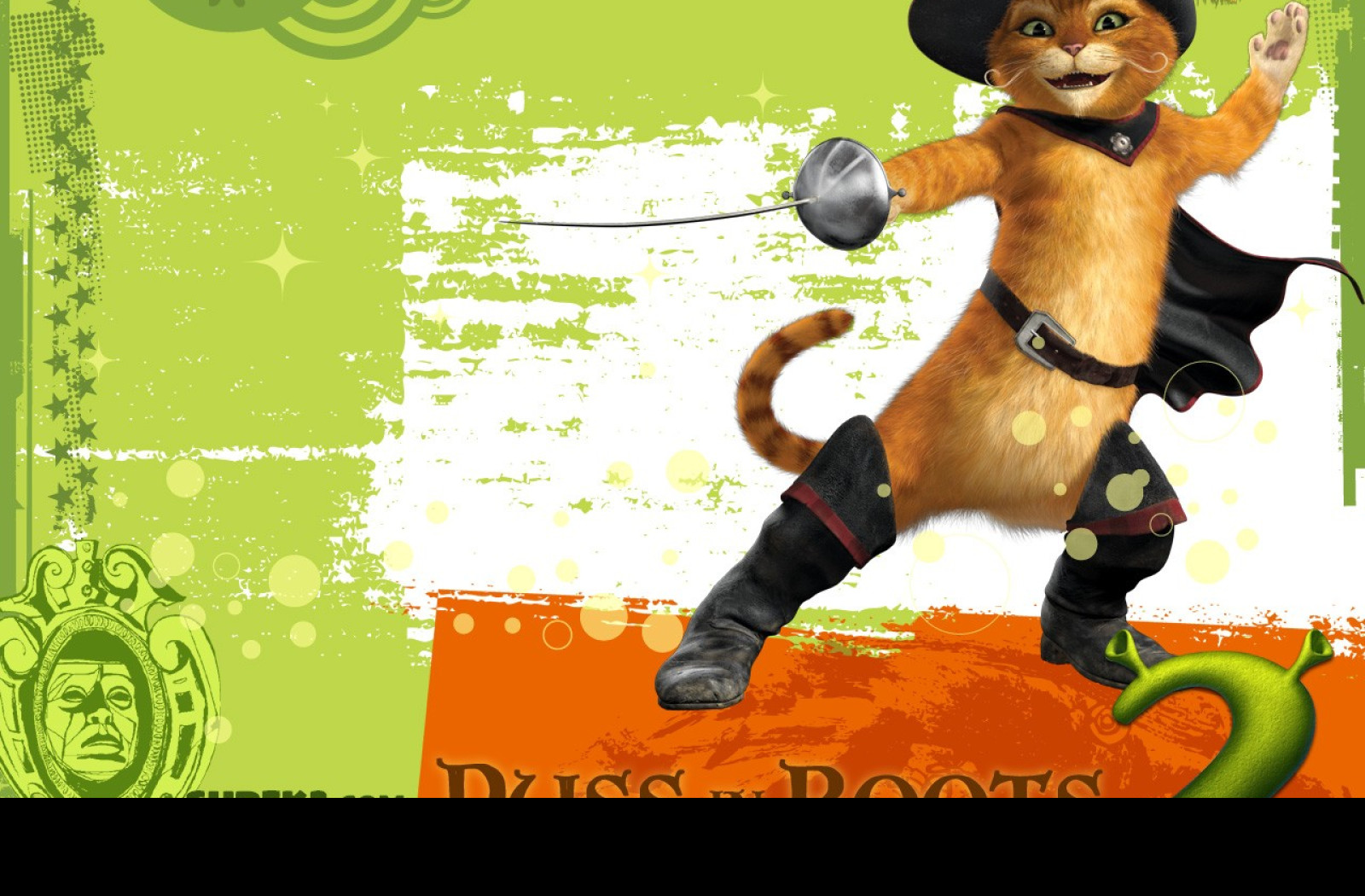 Tapeta shrek2kocourvbotach