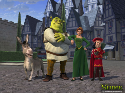 Tapeta: Shrek - skupinka