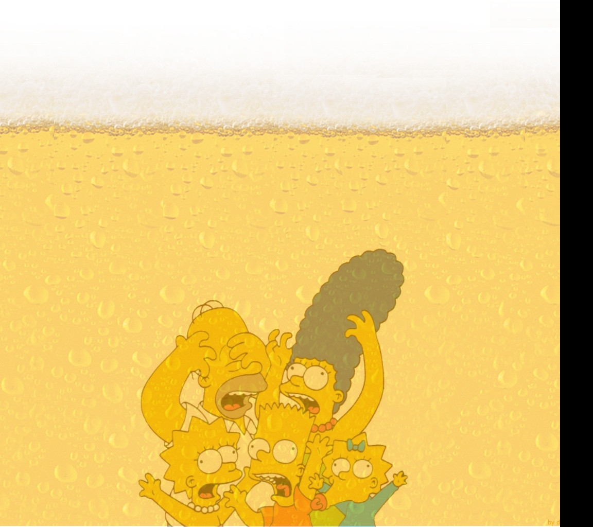 Tapeta simpsons_v_pivu