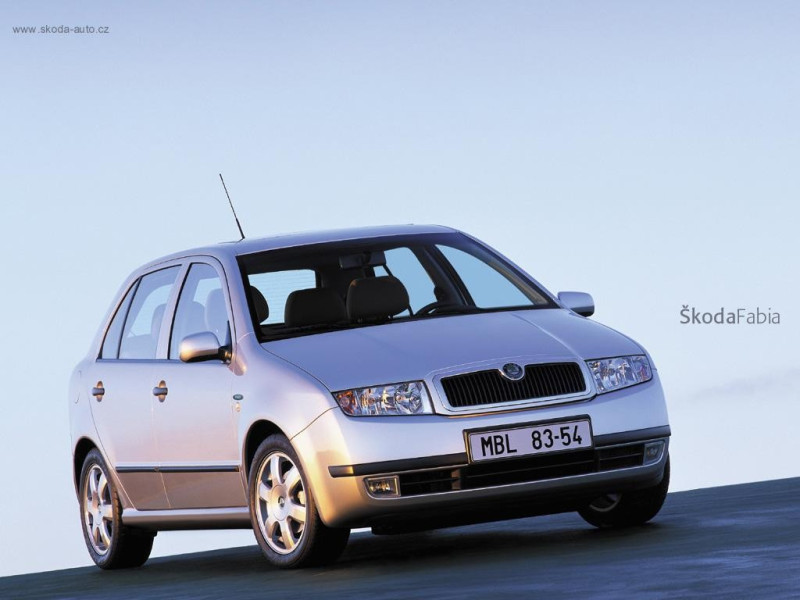 Tapeta skoda_fabia___stribrna