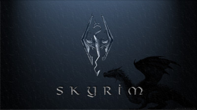 Tapeta: Skyrim_logo_dragon