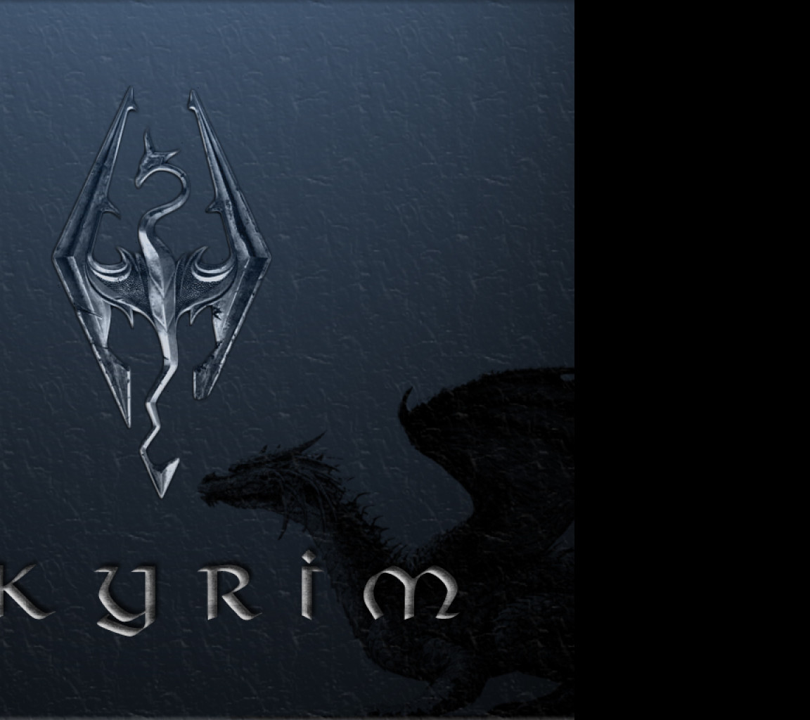 Tapeta skyrim_logo_dragon