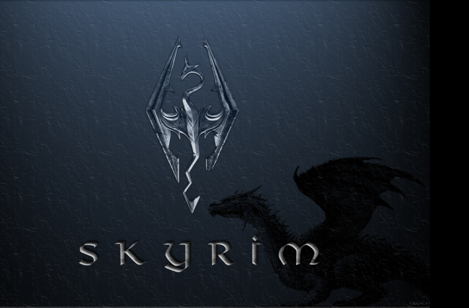 Tapeta skyrim_logo_dragon