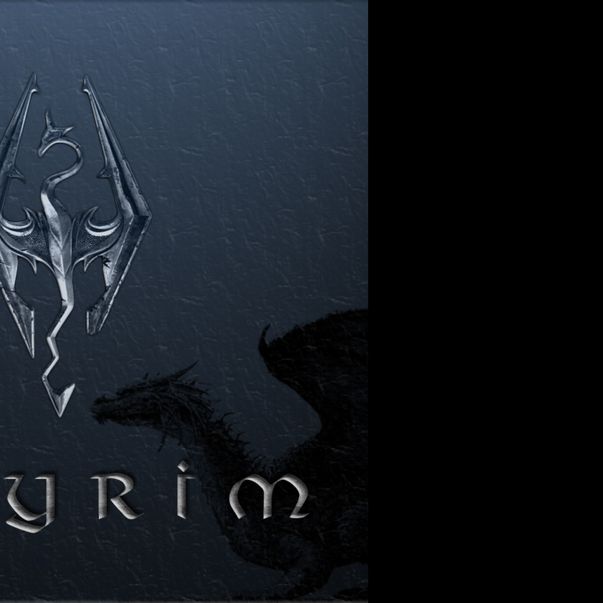 Tapeta skyrim_logo_dragon