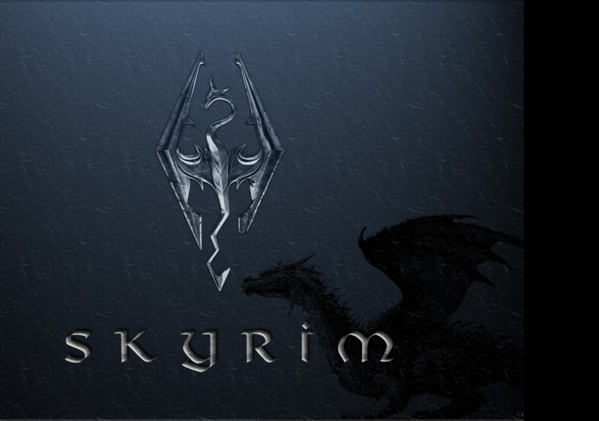 Tapeta skyrim_logo_dragon