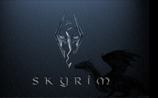 Tapeta skyrim_logo_dragon