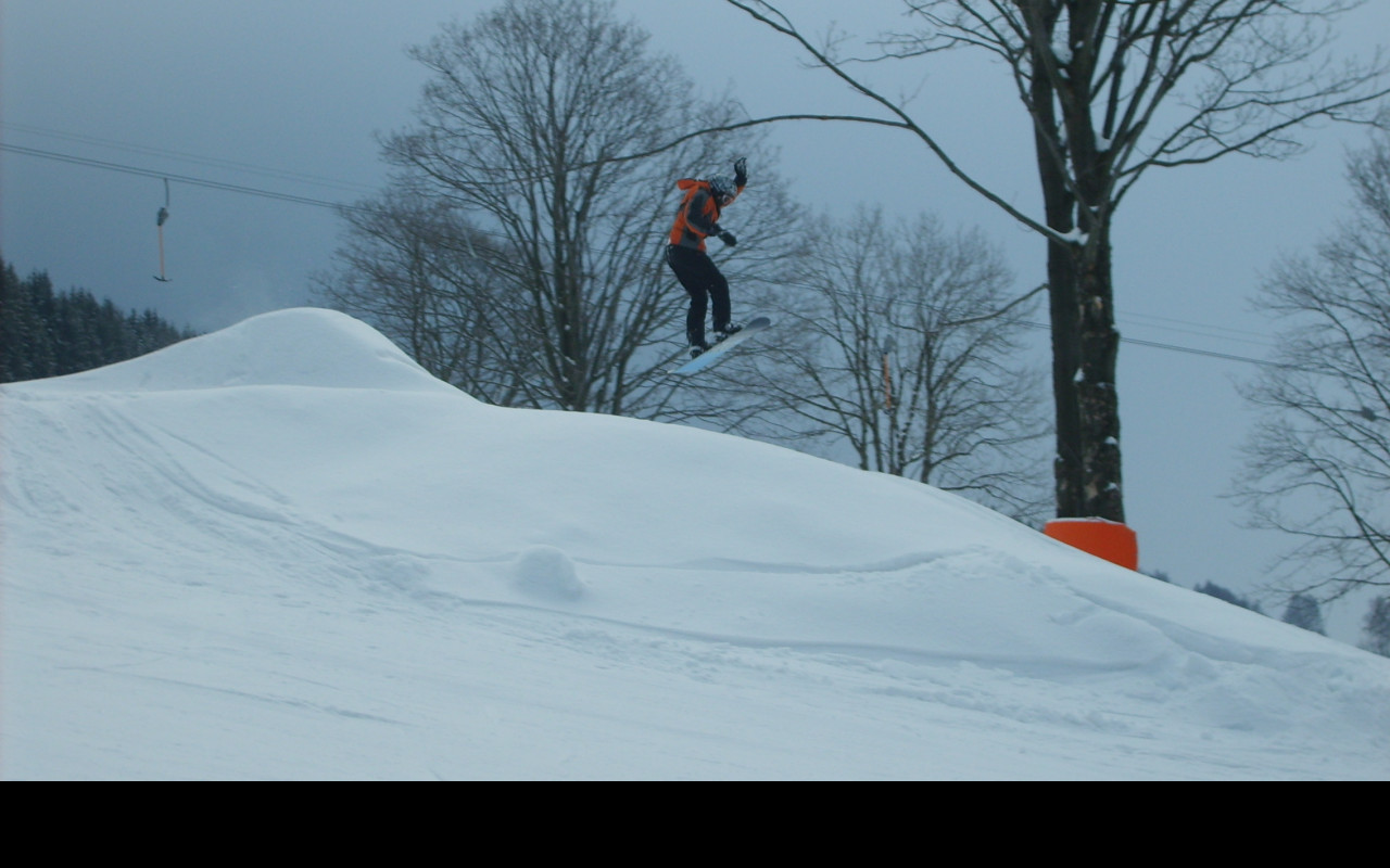 Tapeta snowbordista