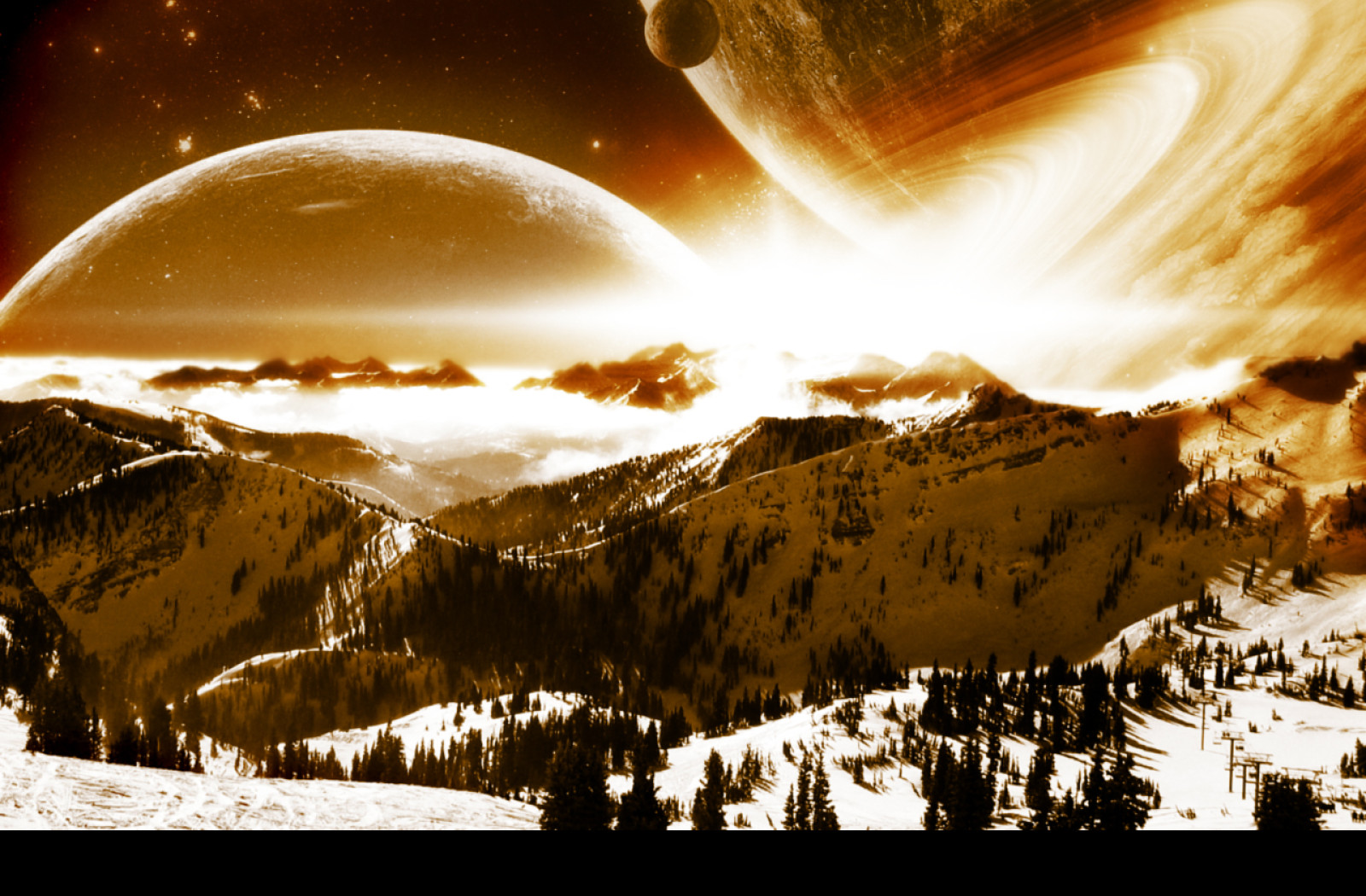 Tapeta space_into_mountains