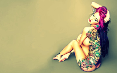 Tapeta: Tatoo girl