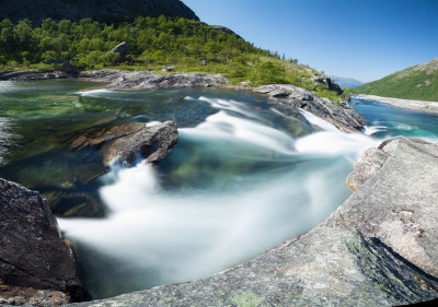 Tapeta: Vodopd Husedalen, Norsko