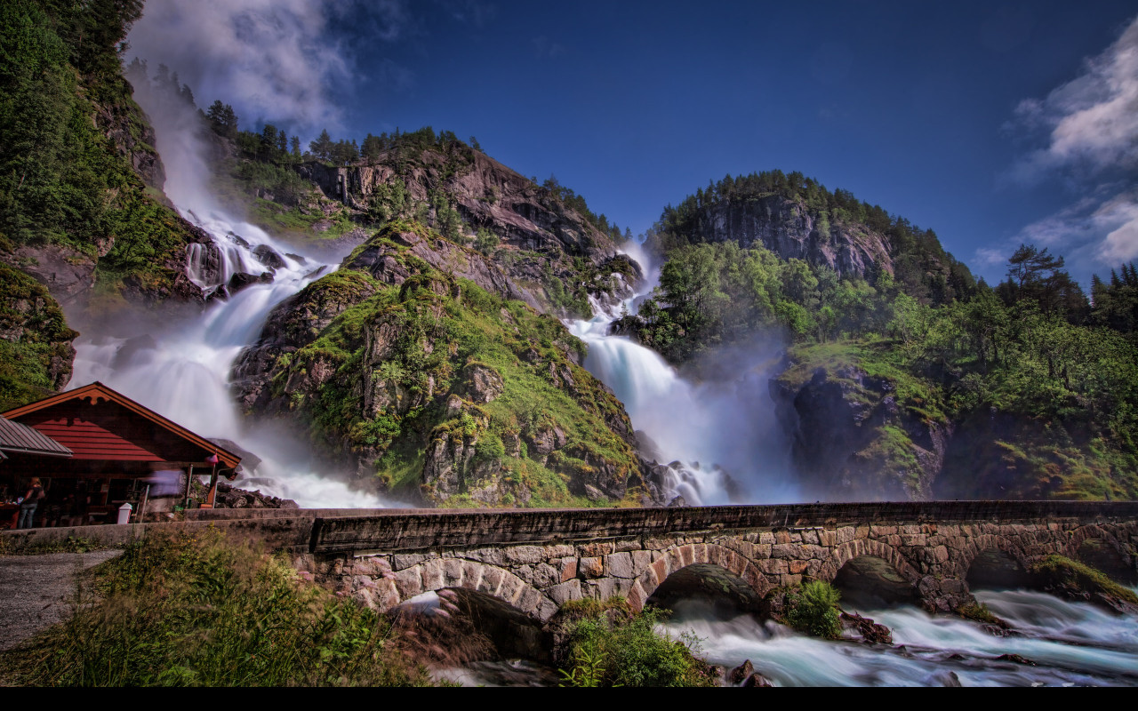 Tapeta vodopad_l__229_tefossen__norsko