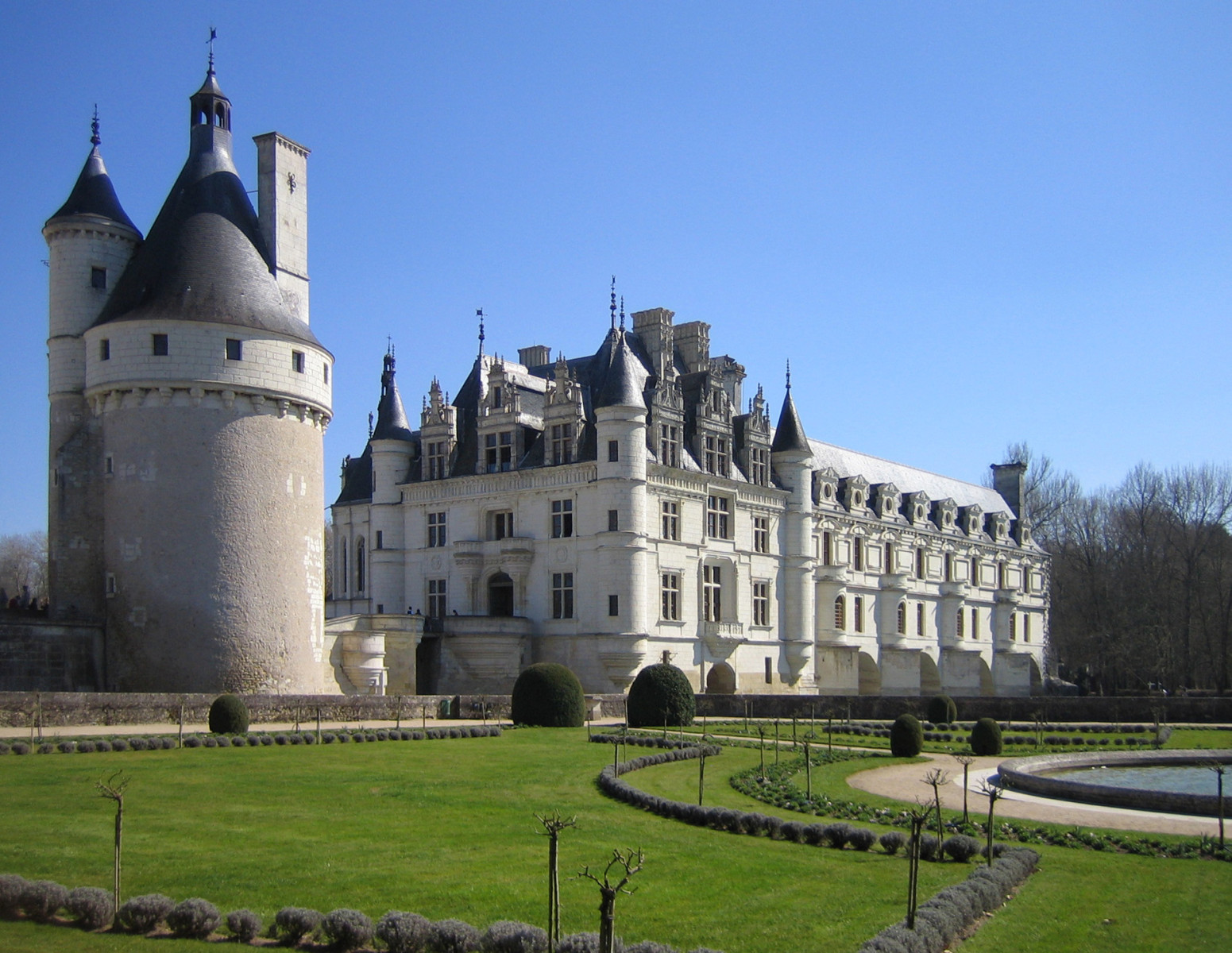 Tapeta zamek_chenonceau__francie