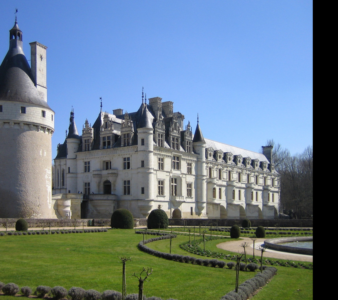 Tapeta zamek_chenonceau__francie