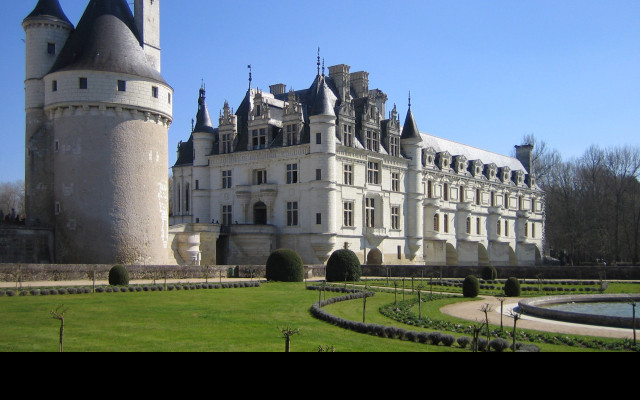 Tapeta zamek_chenonceau__francie